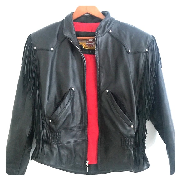Harley Davidson Women’s fringed leather jacket